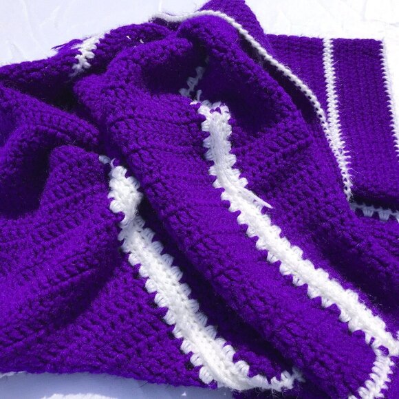 Vtg Crochet Jacket Handmade Granny Sq Cardigan Coatigan CottageCore Boho OOAK - Picture 12 of 16